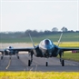 fighter jet on runway