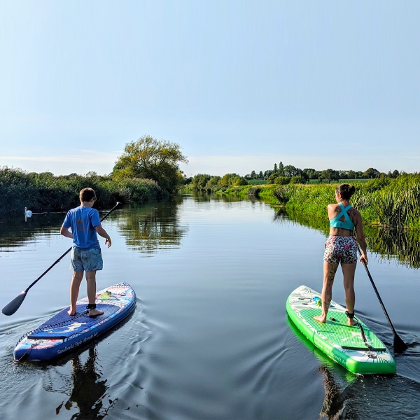 River Avon StandUp Paddleboarding Into The Blue