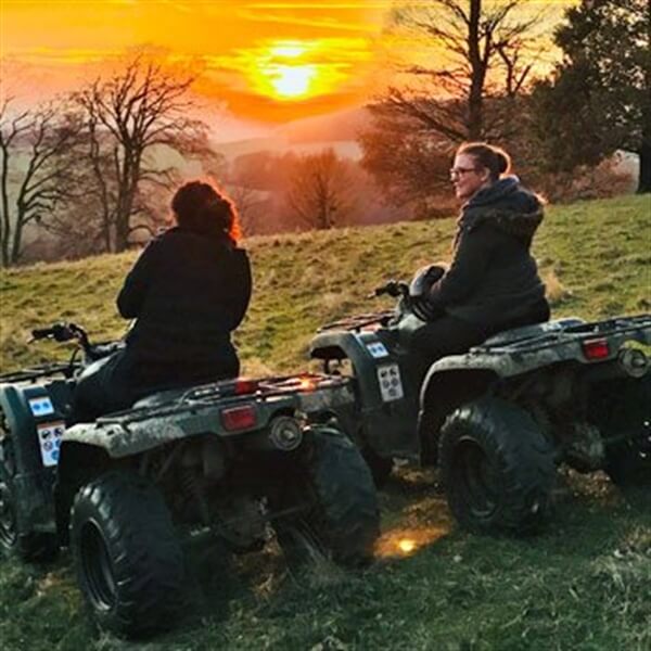 quads at sunset
