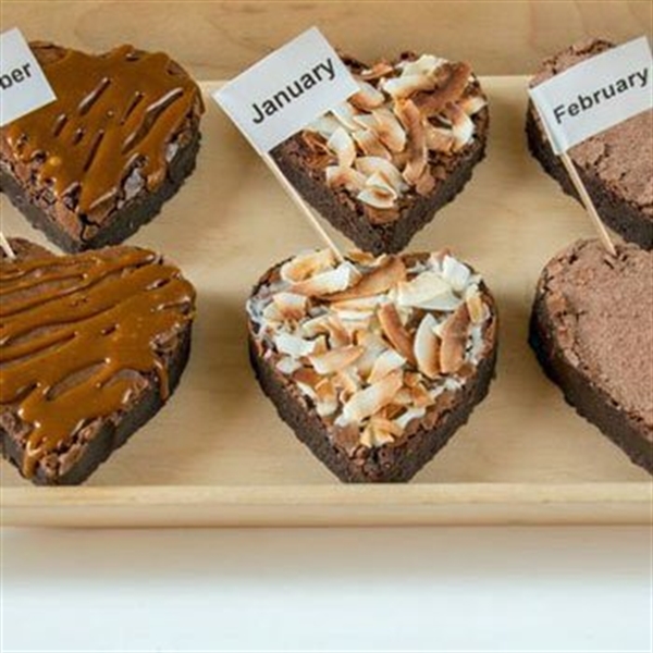 Brownie Delivery Heart Brownie To Your Door Into The Blue
