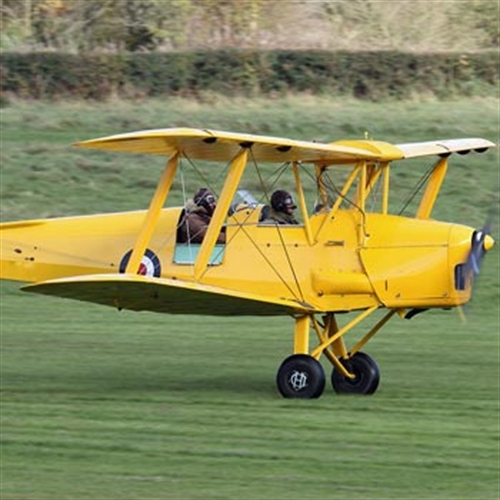 tigermoth g-ahuf on runway tigermoth g-ahuf on runway