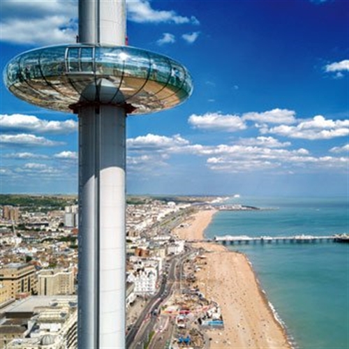 blue skies and pier blue skies and pier
