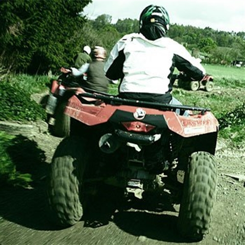 Red quadbikes Red quadbikes