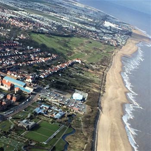 skegness coastline from the sky skegness coastline from the sky