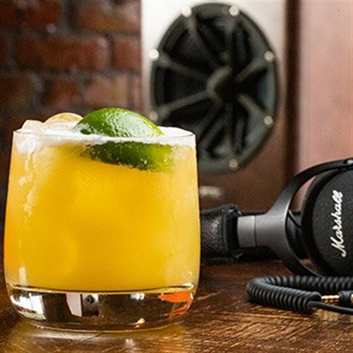 drink & headphones drink & headphones