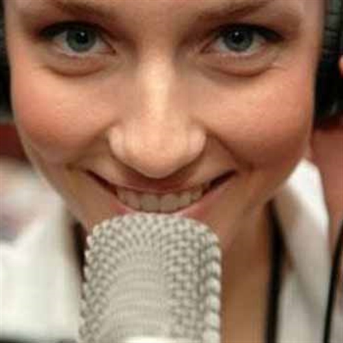 girl with a microphone girl with a microphone