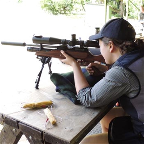 girl with a rifle girl with a rifle