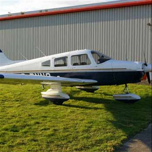 back and white Piper PA28 Warrior II back and white Piper PA28 Warrior II