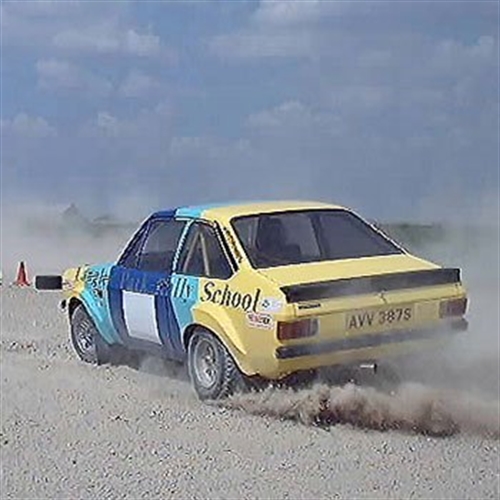 car on rally stage car on rally stage