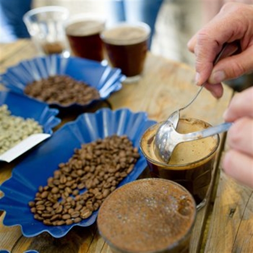 coffee glass and beans coffee glass and beans