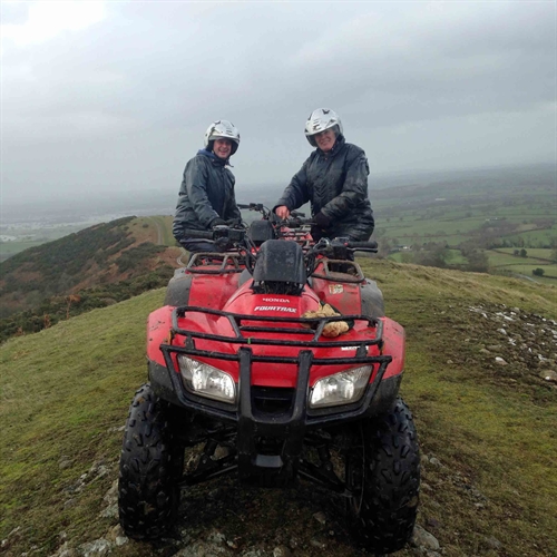 quad on shropshire hill quad on shropshire hill