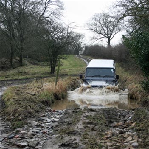 4x4 in puddle County Durham 4x4 in puddle County Durham