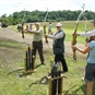 men ready for archery 