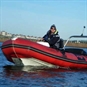 red powerboat