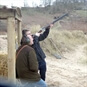 Man clay pigeon shooting gower 