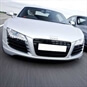 Silver Audi R8 